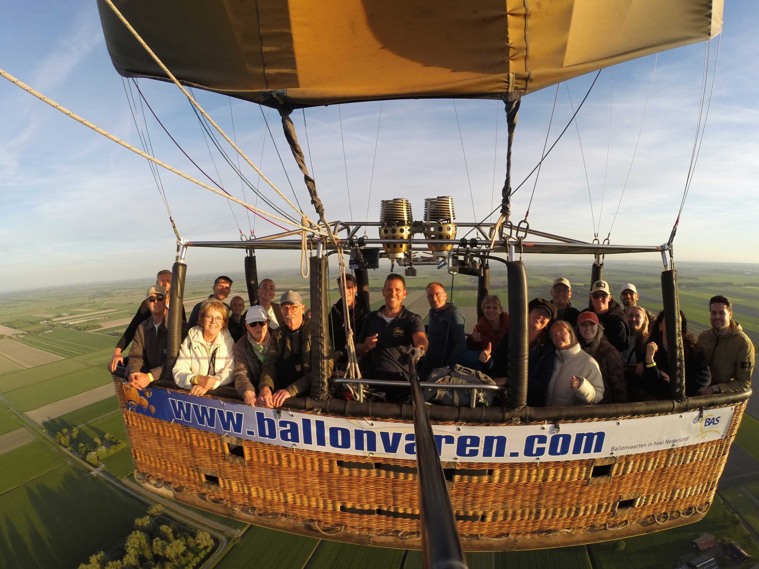 Ballonvaart vanaf Heiloo naar Spierdijk